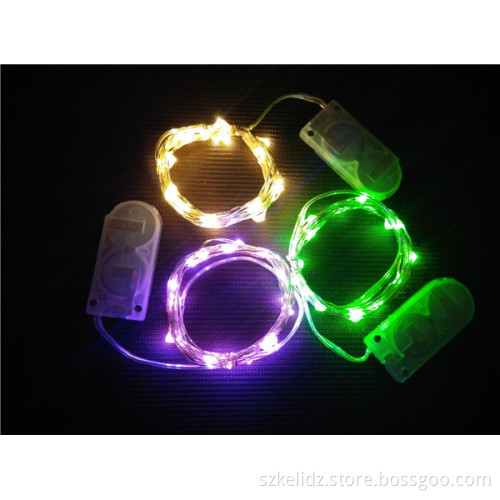 Mini Festival Battery Operated Silver Wire String Fairy Light For Bottle Decoration